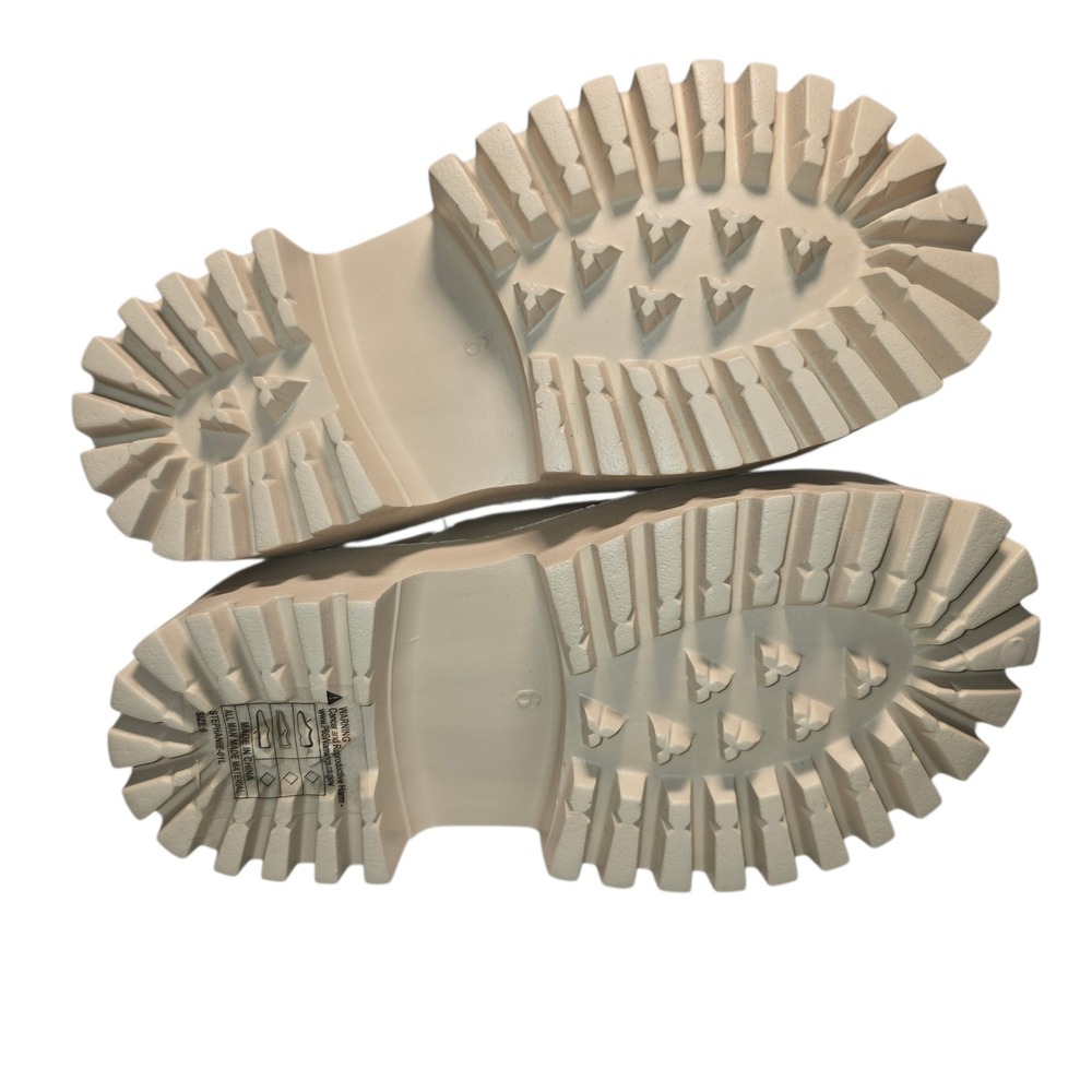 Mudd Stephanie-01L Womens Platform Clogs Beige Lug Sole Chunky Mules Size 6 New - Picture 7 of 8